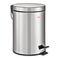 Ведро-контейнер для мусора (урна) с педалью LAIMA Classic, 12 л, зеркальное, нержавеющая сталь, со съемным внутренним ведром в Коврове