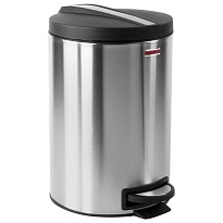 Ведро-контейнер для мусора (урна) с педалью LAIMA Modern, 12 л, матовое, нержавеющая сталь, со съемным внутренним ведром в Коврове Ведро-контейнер для мусора (урна) с педалью LAIMA Modern, 12 л, матовое, нержавеющая сталь, со съемным внутренним ведром в Коврове