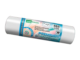 Мешки для мусора 360 л, белые, в рулоне 10 шт., ПВД 65 мкм, 1400х1000 мм, PREMIUM+, 3601015302 в Коврове