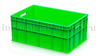 Ящик для молока, мяса, овощей и фруктов сплошной светло-зеленый в Коврове