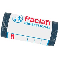 Мешки для мусора 35 л, черный, в рулоне 50 шт., ПНД, 6,2 мкм, 600х500 мм, PACLAN Professional, 604077 в Коврове