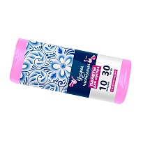 Мешки для мусора 10 л, розовые, в рулоне 30 шт., ПНД, 8 мкм, 470х360 мм, Узоры Чистоты, МУ3582 (МГ-10роз) в Коврове Мешки для мусора 10 л, розовые, в рулоне 30 шт., ПНД, 8 мкм, 470х360 мм, Узоры Чистоты, МУ3582 (МГ-10роз) в Коврове