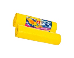 Мешки для мусора 35 л, ароматизированные, Лимон, желтые, в рулоне 10 шт., ПНД, 12 мкм, 560х530 мм, GRIFON Aroma, 101-080 Li в Коврове