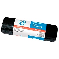 Мешки для мусора 240 л, черные, в рулоне 10 шт., ПВД 30 мкм, 1400х1120 мм, PACLAN Professional, 606336 в Коврове