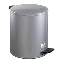 Ведро для мусора с педалью, усиленное, Титан, 15 л, серое, оцинкованная сталь в Коврове