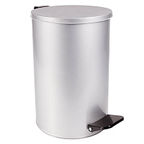 Ведро для мусора с педалью, усиленное, Титан, 10 л, серое, оцинкованная сталь в Коврове