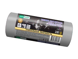 Мешки для мусора 240 л, ароматизированные, серые, в рулоне 10 шт., ПВД 40 мкм, 1500х1100 мм, СИЛАЧИ, sil240111101 в Коврове Мешки для мусора 240 л, ароматизированные, серые, в рулоне 10 шт., ПВД 40 мкм, 1500х1100 мм, СИЛАЧИ, sil240111101 в Коврове