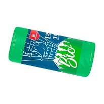 Мешки для мусора 120 л, биоразлагаемые, зеленые, рулон 10 шт., ПНД, 16 мкм, 1100х700 мм, БИО, МБ2158 (МНБ 120-10ж) в Коврове