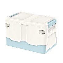 Ящик пластиковый складной белый, дно голубое, 370х240х240 мм в Коврове
