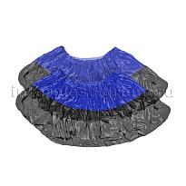 Бахилы сине-черные 1000 шт (500 пар), 54 мкм, двойная подошва, с одной резинкой, Прочные+ в Коврове