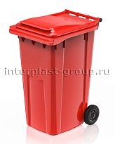 Контейнер для мусора 240 л красный облегченный 240 красный в Коврове