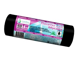 Мешки для мусора 60 л, черные, в рулоне 20 шт., ПНД, 7 мкм, 700х600 мм, MIRPACK Classik, 602050 в Коврове Мешки для мусора 60 л, черные, в рулоне 20 шт., ПНД, 7 мкм, 700х600 мм, MIRPACK Classik, 602050 в Коврове