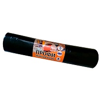 Мешки для мусора 480 л, черные, в рулоне 5 шт., ПВД, 65 мкм, 1700х1300 мм, Концепция Быта Профи, 603735 в Коврове